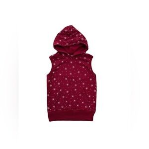 Little Bipsy Size 5T-6T Sleeveless Star Print Hoodie